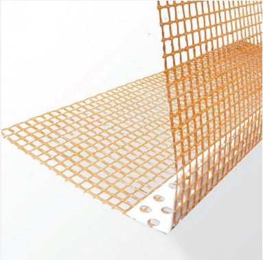 PVC ъгъл с мрежа 10х15 оранжева 2.5 м